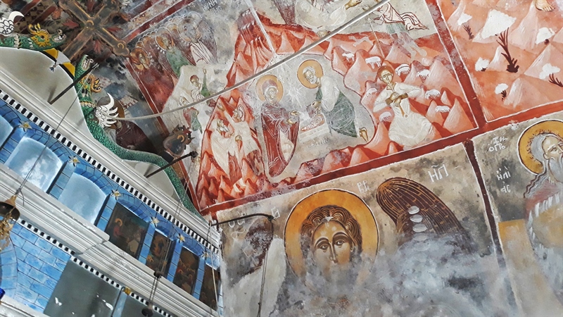 Mănăstirea Theoktistis Ikaria pictură murală